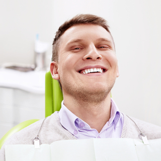 Smiling patient